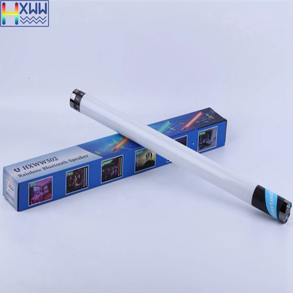 HXWW Новый Bluetooth динамик со сменным светящимся светодиодным светом и сенсорной