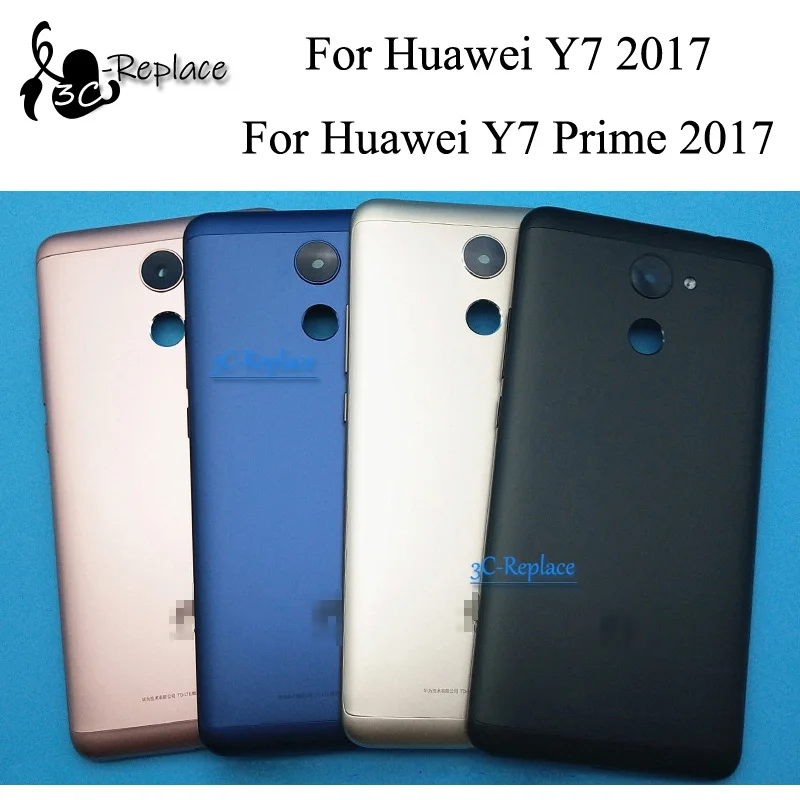 Для Huawei Y7 /Y7 Prime TRT-L21 TRT-LX2 TRT-L21A TRT-L21X сзади Батарея крышка двери Корпус задняя Стекло части