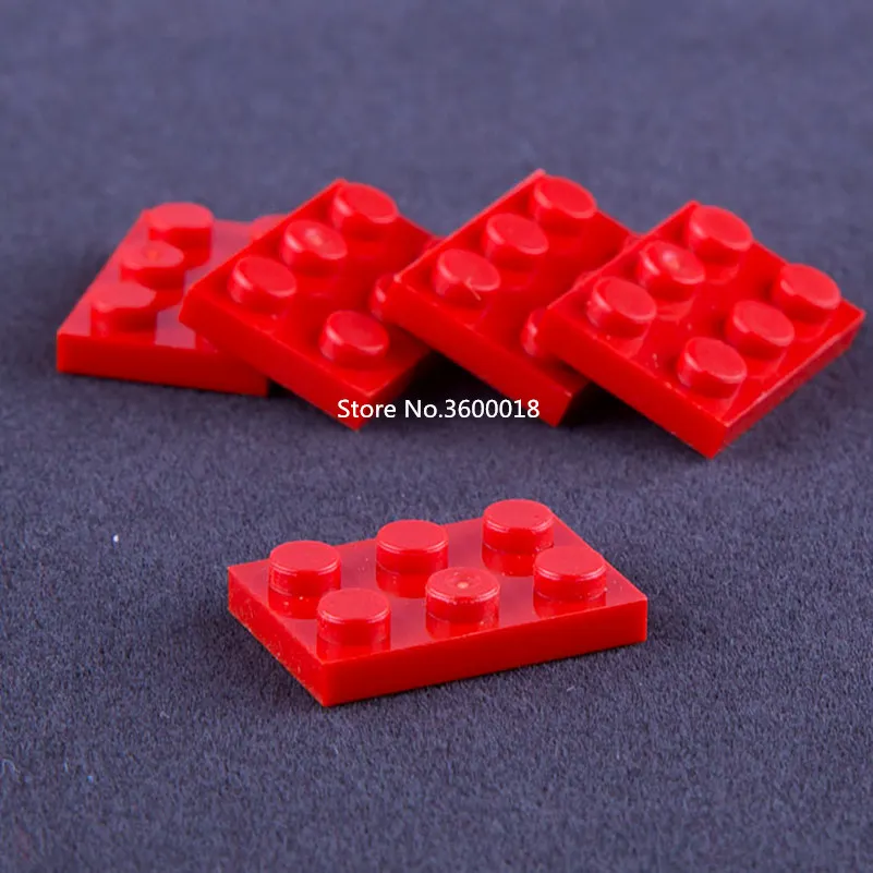 

50pcs/lot Decool 2*3 Plate Compatible with 3021 3D 2x3 MOC Brick DIY block Assemble Particles brick set compatible Bricks toys