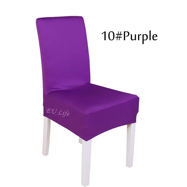 Purple 1 шт. обеденный зал стрейчевый спандекс чехлы для стульев cadeira протектор Slipcover Декор housse de chaise для sillas bone silla gorras - Цвет: Purple