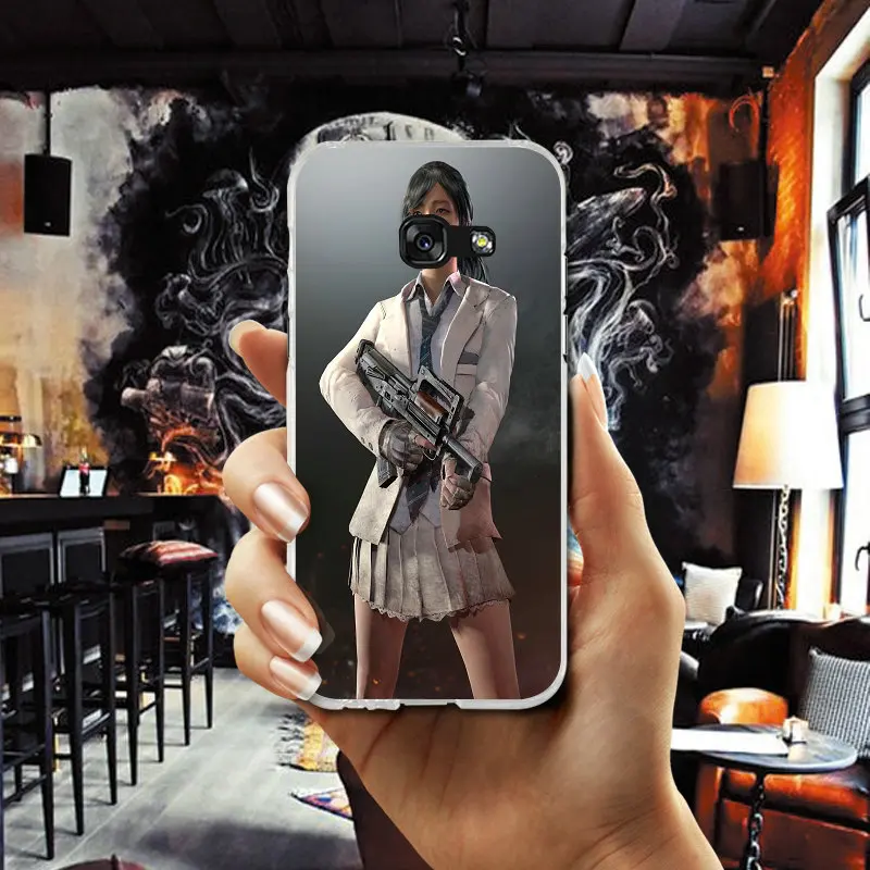Силиконовые чехлы телефон для Samsung Galaxy A3 A5 A7 J1 J2 J3 J4 J5 J6 J7 2016 2017 2018 Playerunknown's боя PUBG |