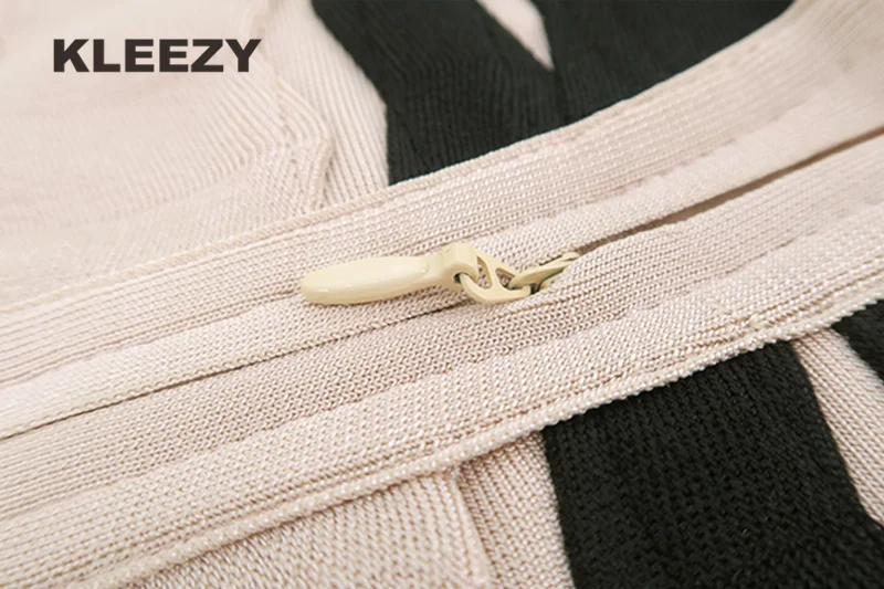 KLEEZY, элегантная, офисная, повседневная, сексуальная, до середины икры, в полоску, винтажная, вискоза, Saias, женская, свадебная, открытая, жаккардовая, бандажная юбка