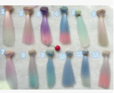 2 шт./лот красивые куклы 25*100 см коричневые кофейные черные волосы