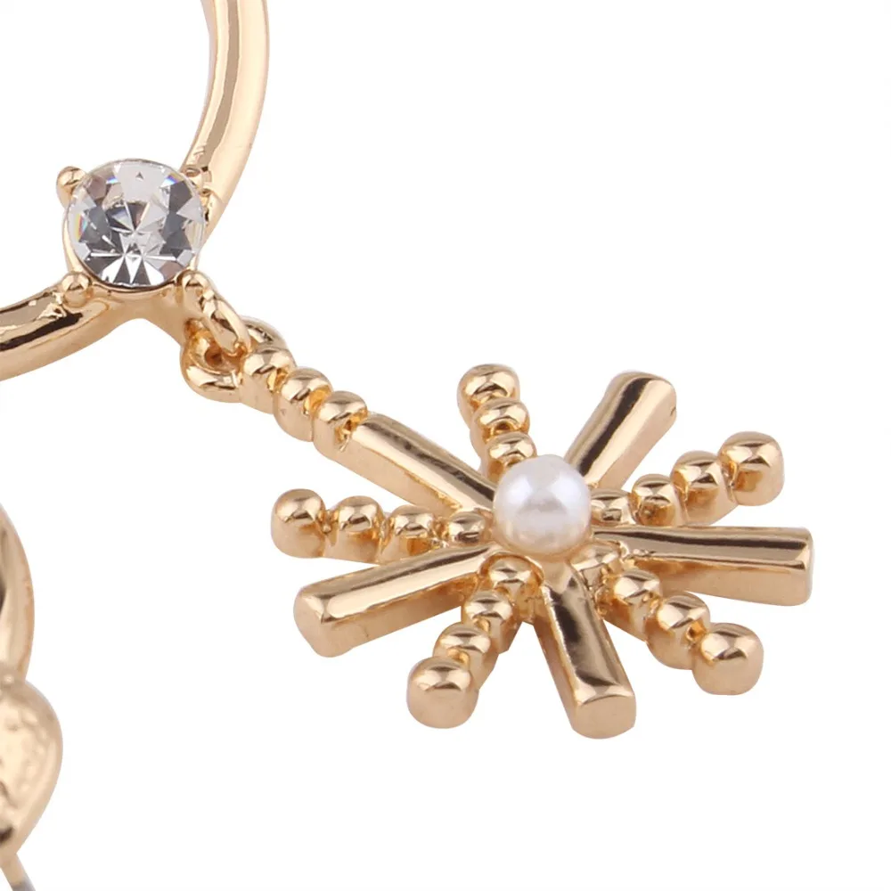 high quality personality circular earrings day star pendant | Украшения и аксессуары