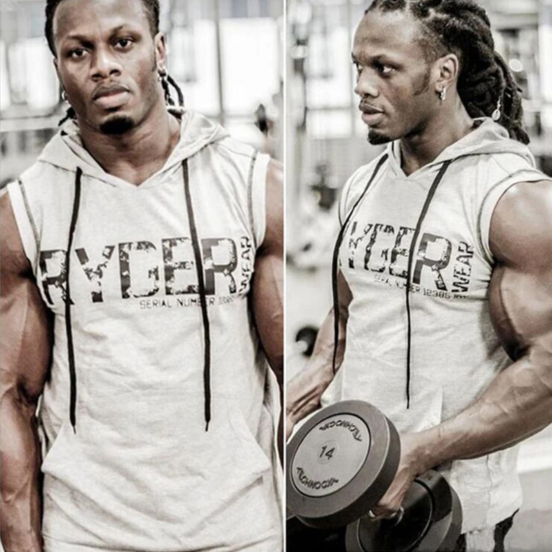 Мужская хлопковая толстовка с капюшоном KORKSLORES одежда для фитнеса майка