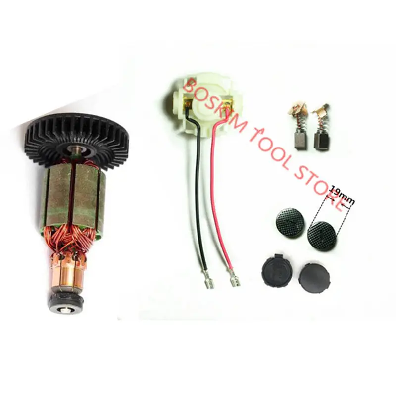Держатель щетки+ колпачки+ крышка+ щетки+ арматура для MAKITA CB430 BGA450 BGA452 DGA452 DGA452RMJ DGA452SFE DGA452FE3 DGA452RFE - Цвет: D