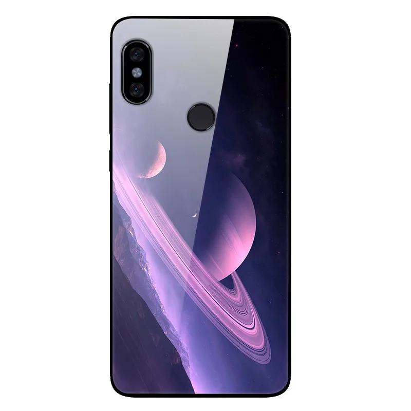13 Для Xiaomi Redmi Note 6 Pro Чехол из закаленного стекла с изображением планеты космос, стеклянный чехол для задней панели для Xiaomi Redmi Note 6 Pro Note6 Pro - Цвет: 13