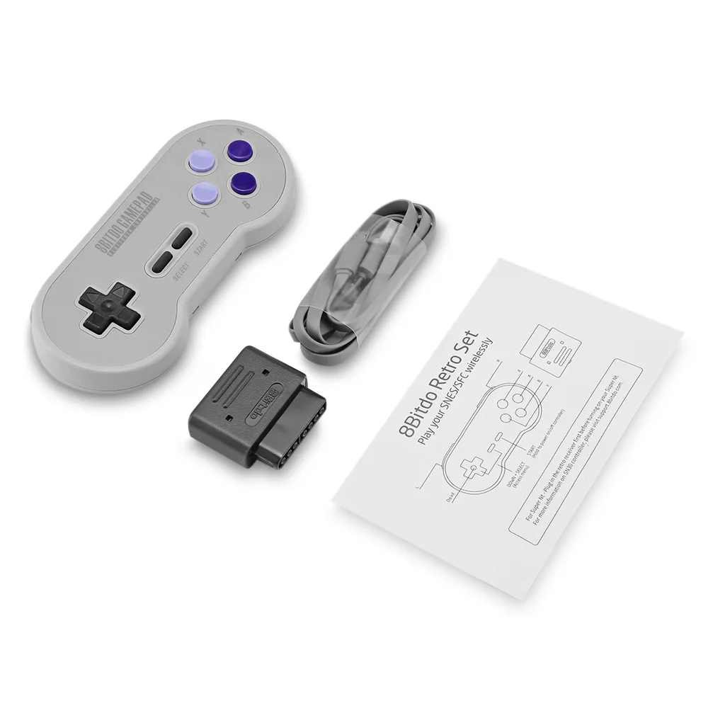 8bitdo SN30 SN версия ретро Беспроводной геймпад с Bluetooth приемник|Портативные игровые