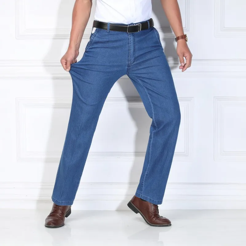 Мужские прямые джинсы из хлопка на весну и осень 2019|Мужские джинсы| |