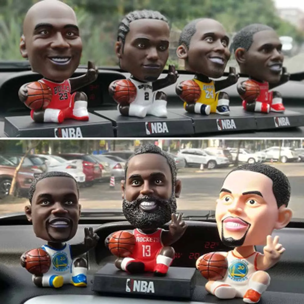 NBA баскетбольная звезда украшение автомобиля украшения трясущиеся Головы Куклы