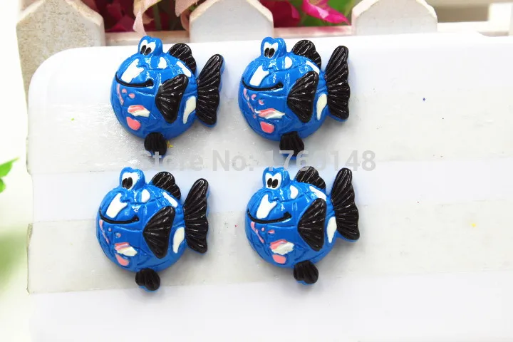 Фигурка пузыря гуппи плоская задняя часть мультяшная смола сделай сам украшение