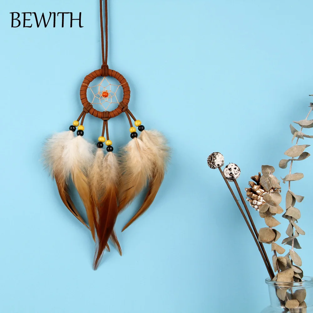 Кулон Ловец снов винтажный стиль сделанный из натуральных материалов украшение