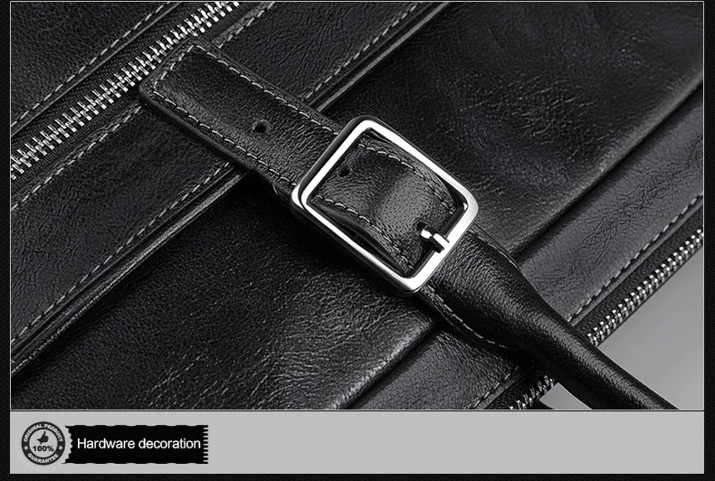 Padieoe Мужской винтажный портфель из натуральной кожи повседневные бизнес-сумки для ноутбука Crazy Horse мужские сумки из коровей кожи мужская сумка сумки