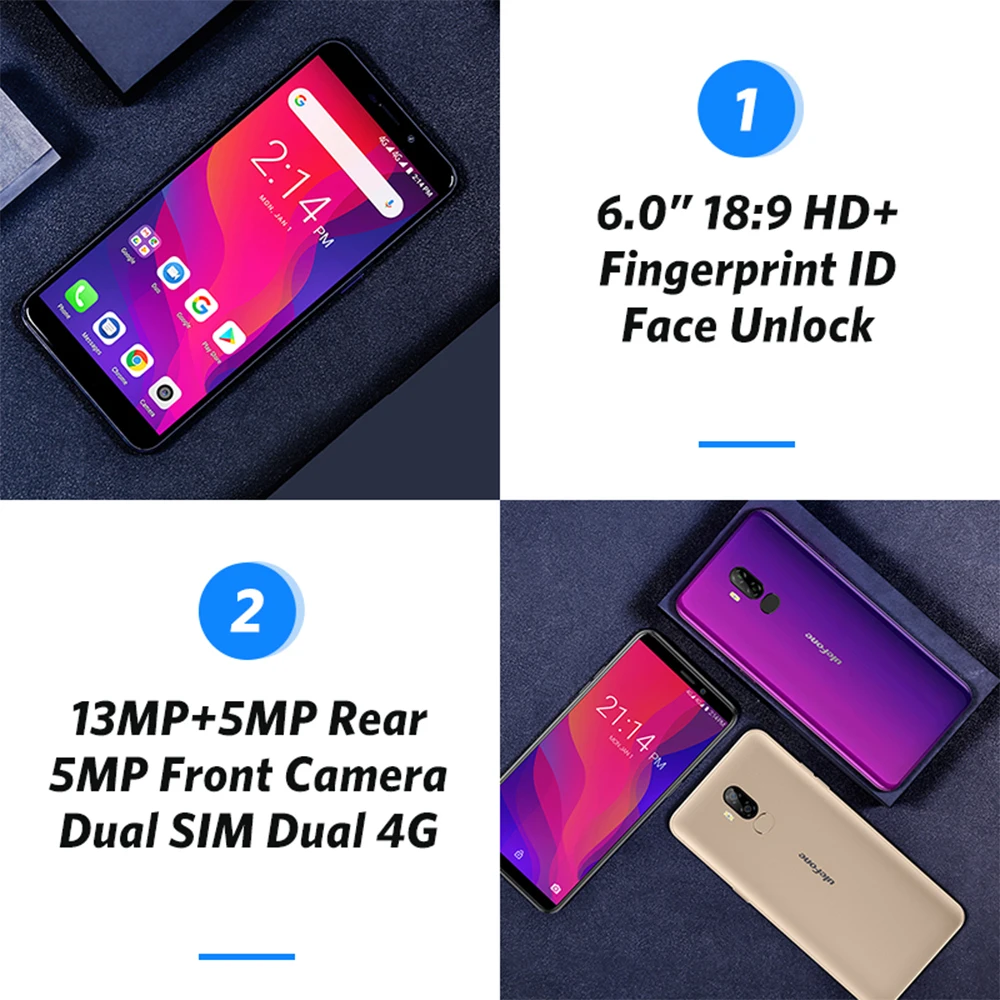 Ulefone power 3L Android 8 1 MTK6739 четырехъядерный мобильный телефон 6 0 &quotHD + 13 МП 5Мп камера 6350