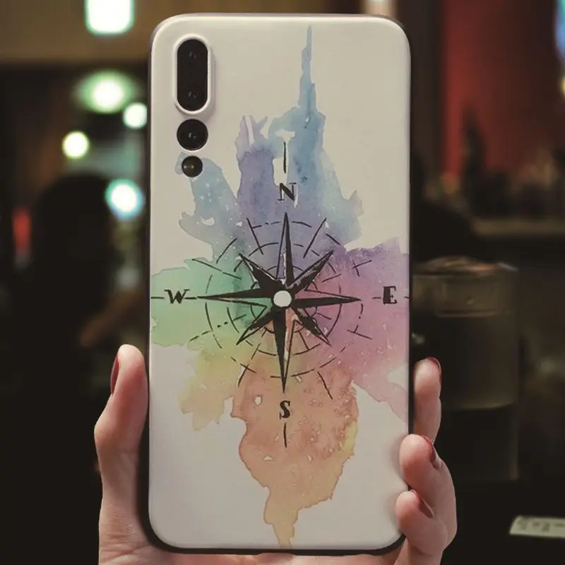 MaiYaCa, розовая карта мира, черный мягкий чехол для телефона iPhone 7, 8, Xr, XS Max, чехол для huawei P9, P10, P20, P20pro, honor 9, 10, V9, V10