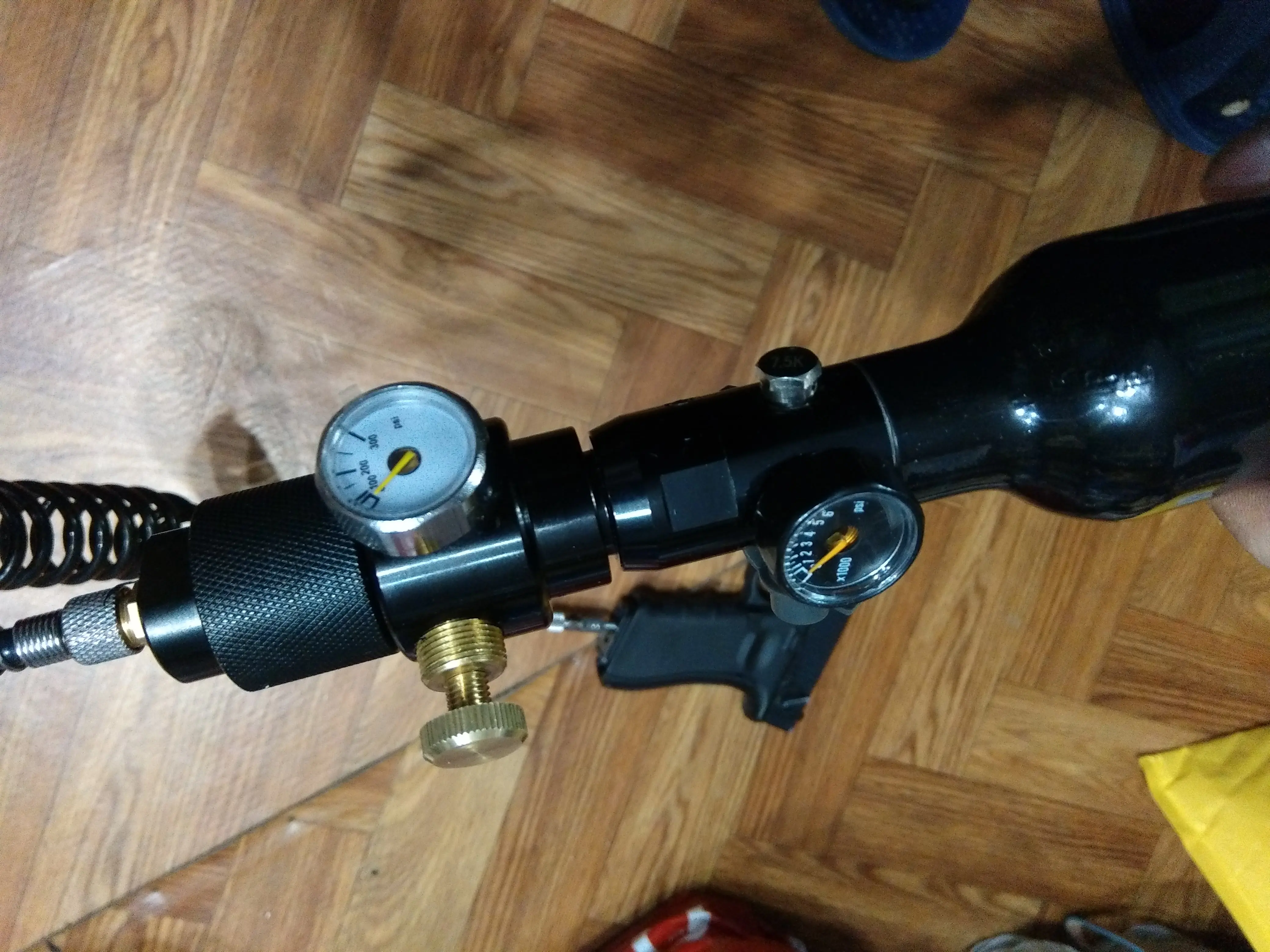 Пейнтбол страйкбол BB пистолет HPA Co2 Регулятор клапан с выходом пополнения адаптер 0~ 200psi