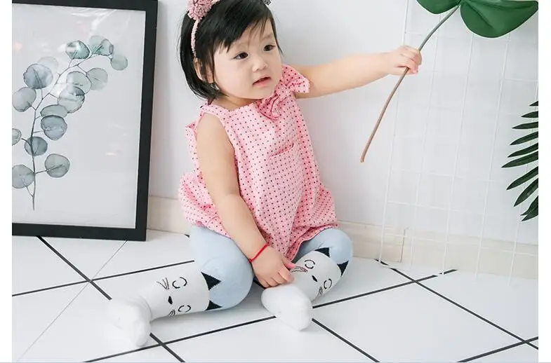 Колготки для мальчиков 0-3 лет, Короткие хлопковые колготки с рисунком лисы, Колготки с мультипликационным принтом, Детские весенне-осенние зимние колготки, детская одежда для маленьких девочек