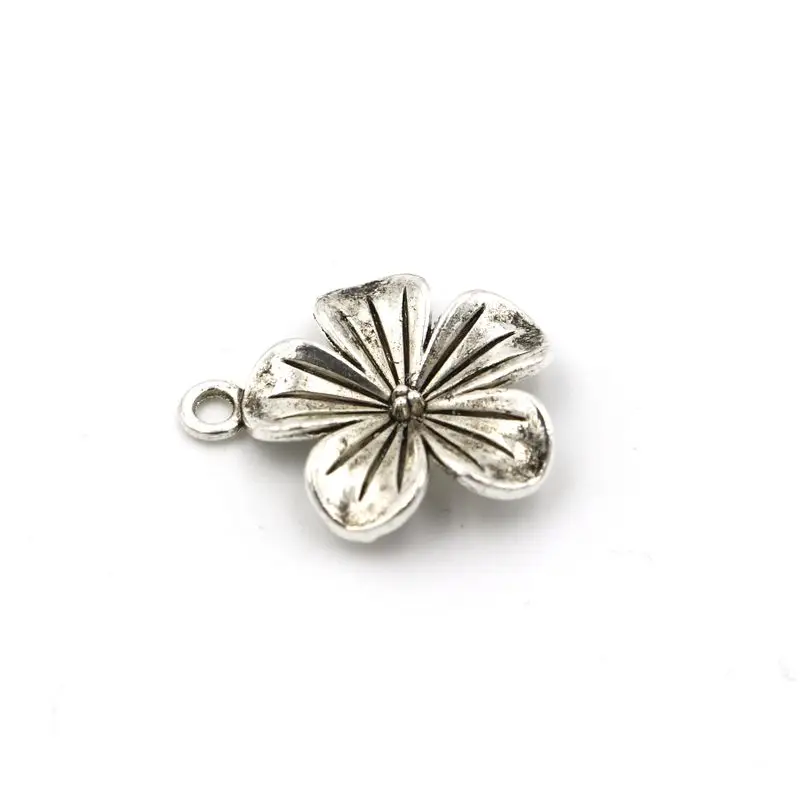 10 шт. винтажная подвеска в виде цветка античного цвета для ювелирных изделий