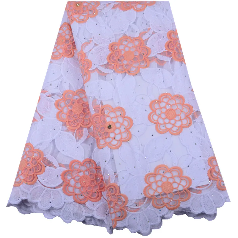 

Latest French Net Nigerian Lace Fabric Wedding With Stones African Milk Silk Lace Fabric Wedding African French Tulle Lace F1448
