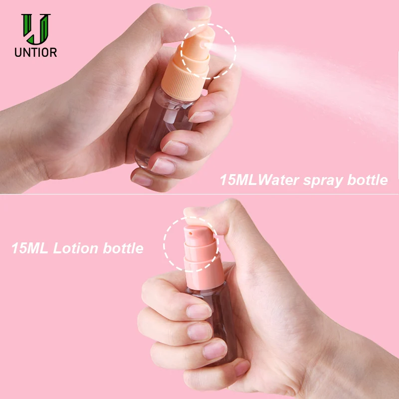 Герметичные пластиковые многоразовые бутылки для путешествий косметические