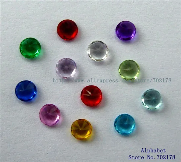 12 шт смешанных цветов 4 мм круглый камень подвешиваемый кулон памятные Подвески