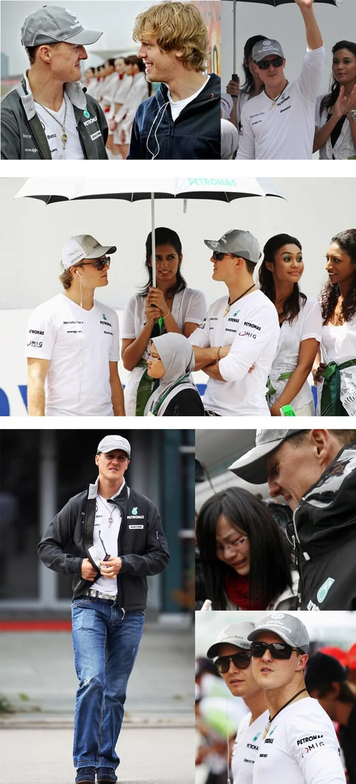 WZZAE новые черно-красные бейсболки с пряжкой, регулируемые для Schumacher Signature F1 Formula One, модные брендовые бейсболки