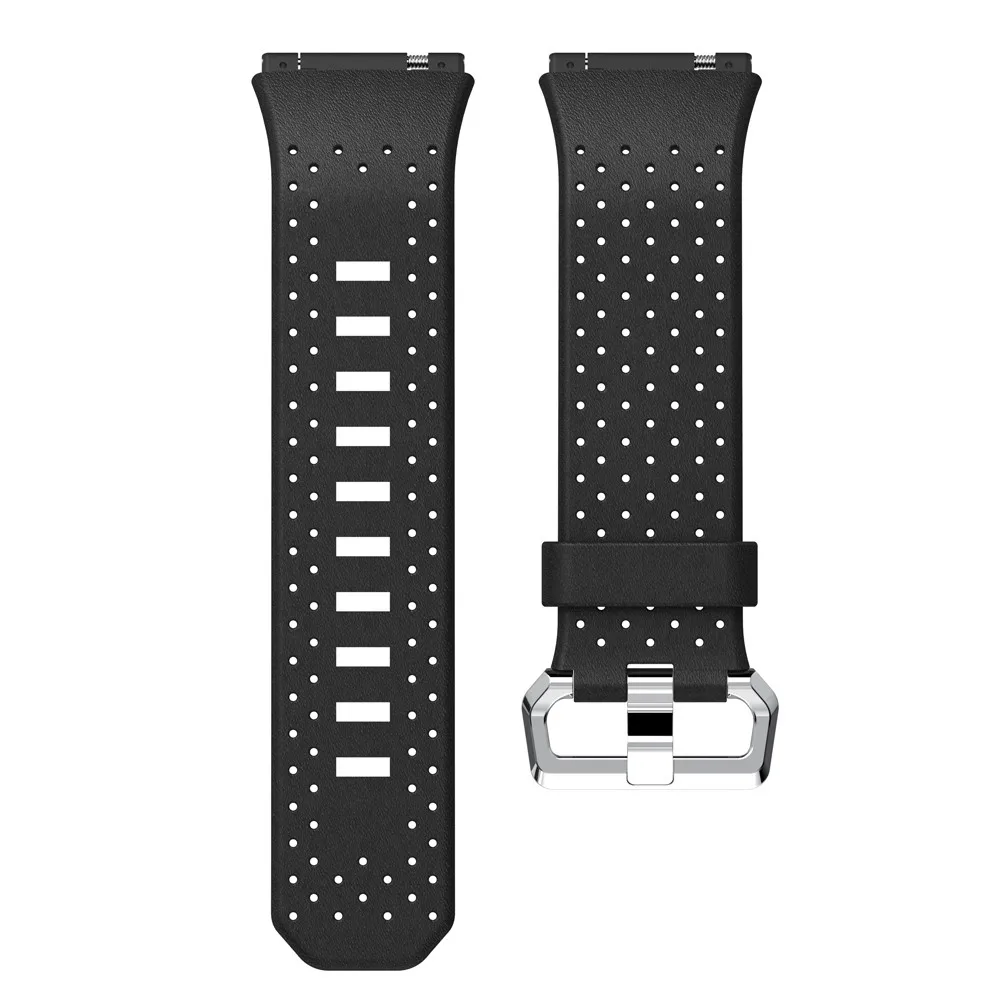 Для Fitbit ионные перфорированные кожаные аксессуары браслет быстросъемный ремешок для наручных часов модный мужской браслет