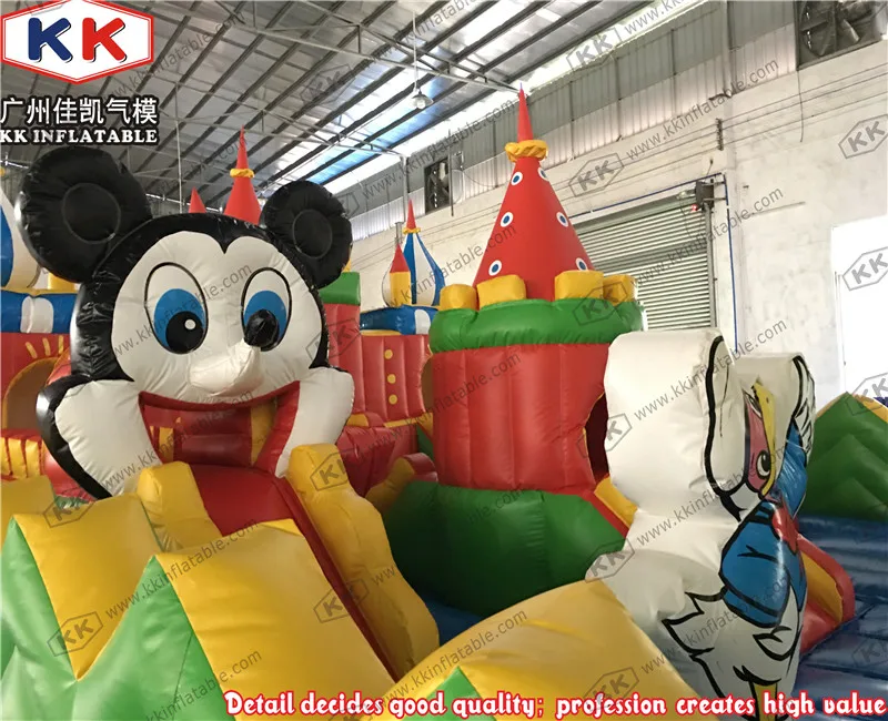 CE 8x6m коммерческий Мультфильм рай надувной батут замок для детей|bouncer castle|inflatable