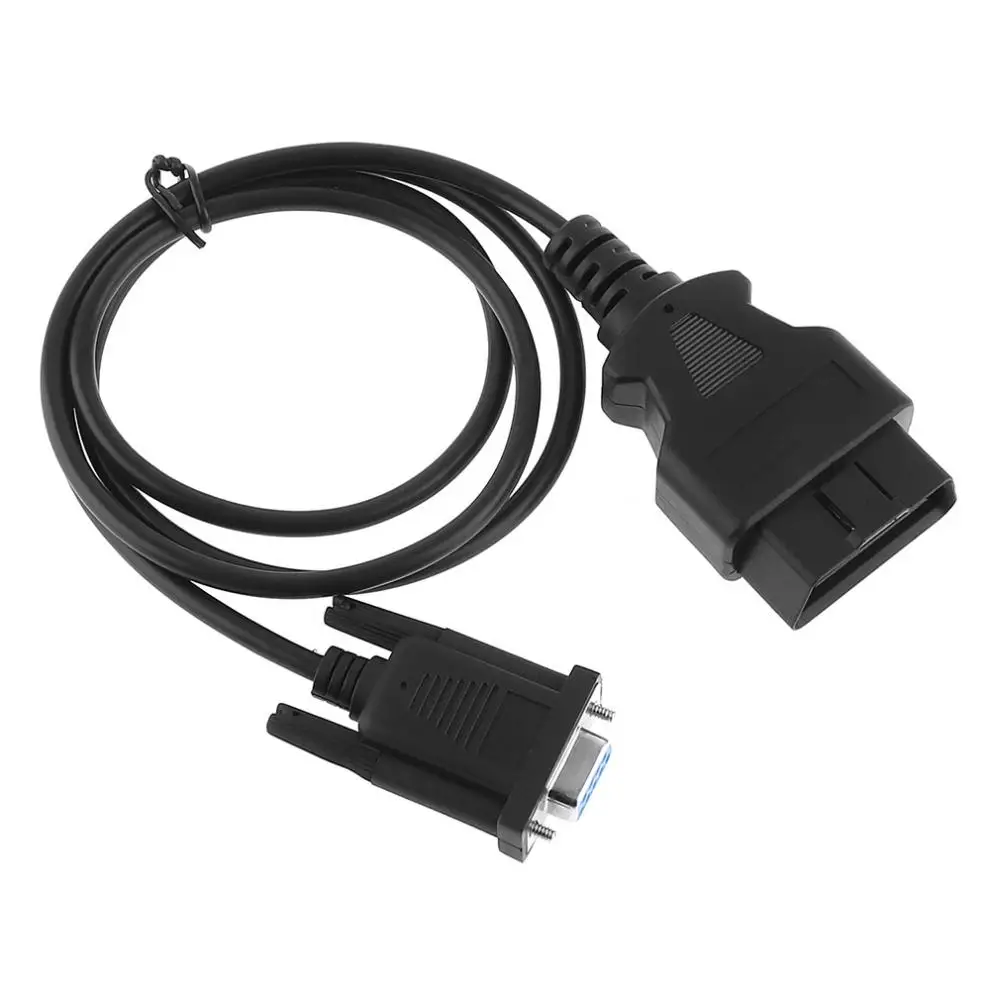 OBD II 16 контактный штекер для DB9 RS232 1 м автомобильный Удлинительный кабель