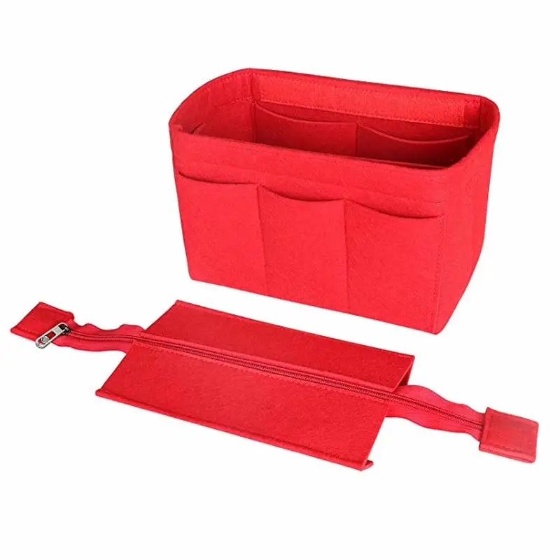 

Cosmetic Organizer Felt Insert Bag For Handbag Travel Storage bag Inner Purse Portable Make up Bags Fits Neverfull MM GM Speedy