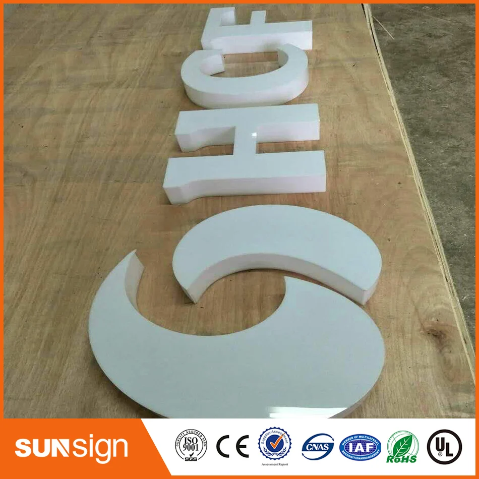 Рекламная компания акриловые 3D буквы perspex channel надписи