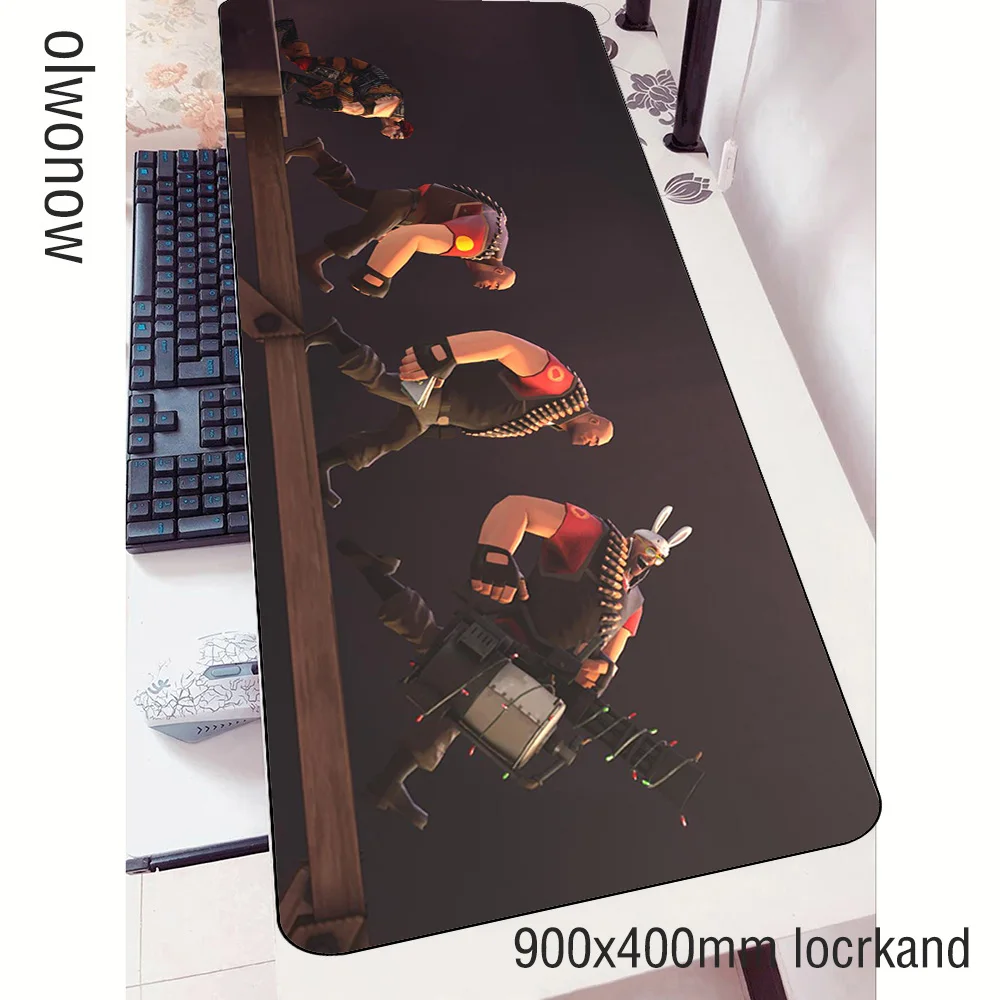 Игровой коврик для мыши team fortress 2 900x400x3 мм эстетический игровой компьютерный стол