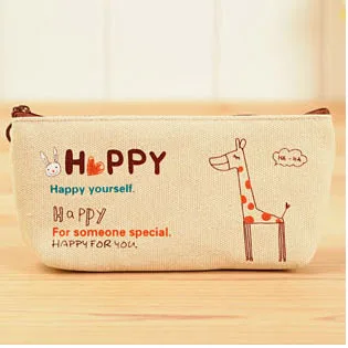 Канцелярские товары милый пенал для школы холст школьные принадлежности Ручки