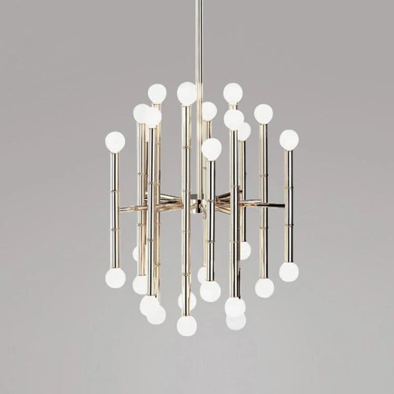 Led 42 bollen bamboe droplight jonathan adler meurice hanglamp hedendaagse gecontracteerd Smeedijzeren rechthoekige kroonluchte|kroonluchter|jonathan