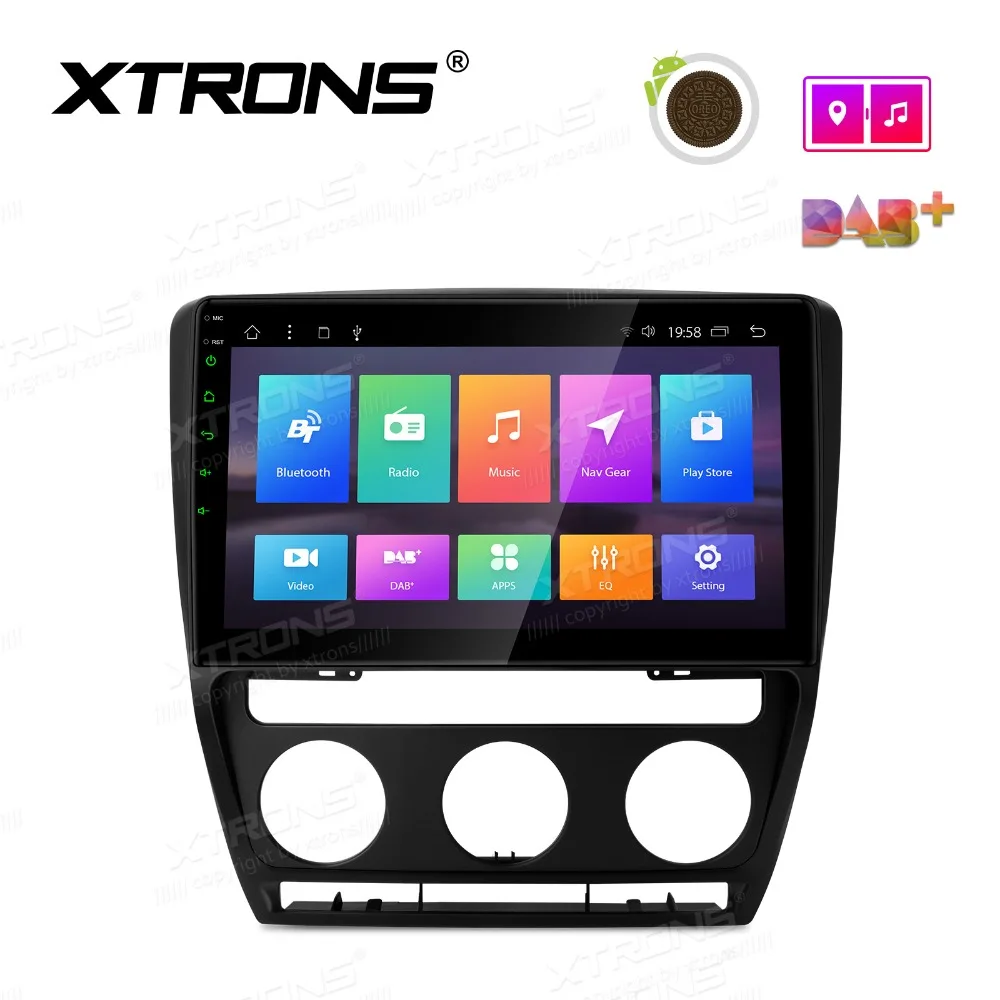 XTRONS 10 1 'ɺndroid 8 автомобильный мультимедийный плеер для Skoda Octavia Yeti Laura стерео