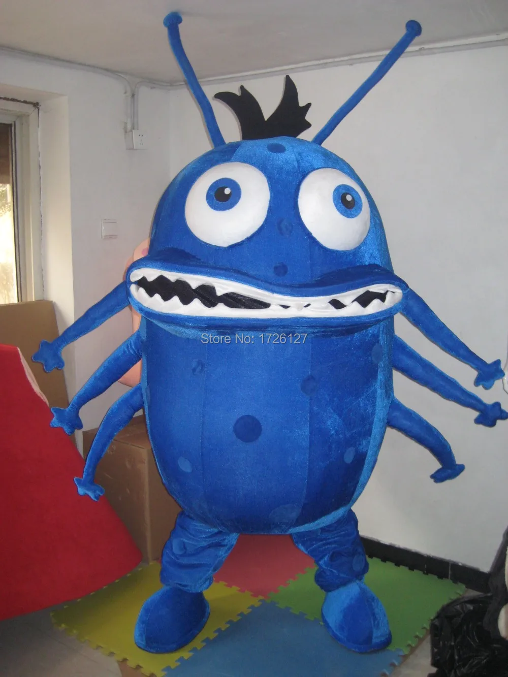 

blue Bacterium Germ Mascot virus monster Costume custom fancy costume anime cosplay kits mascotte fancy dress carnival costume