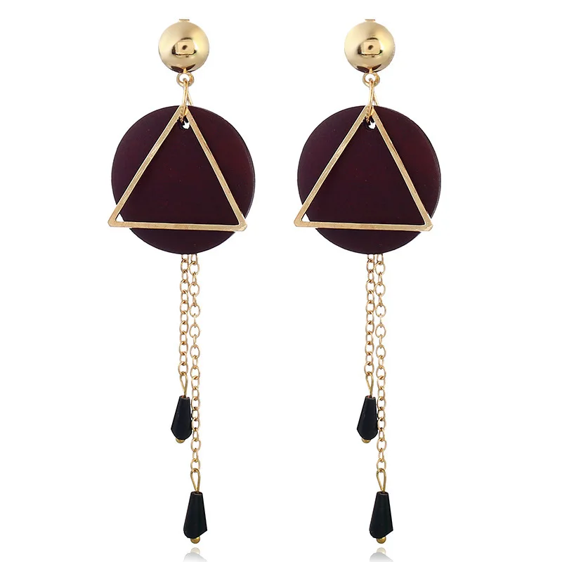 2017 Limited Trendy Zinc Alloy Women Oorbellen Orecchini Pendientes Mujer Long The New Luxury Geometric Earrings Female W53 | Украшения и