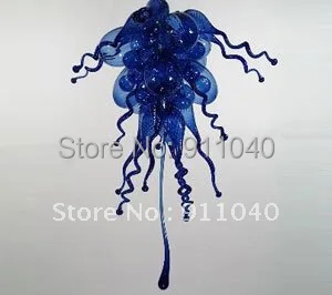 

LR222-Free shipping best seller 30*60cm blue glass chandelier