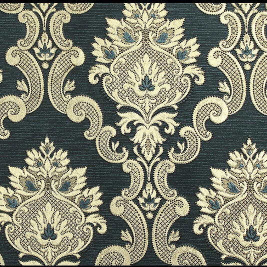 Обои в европейском стиле роскошные золотистые и серебристые с 3D вышивкой обои