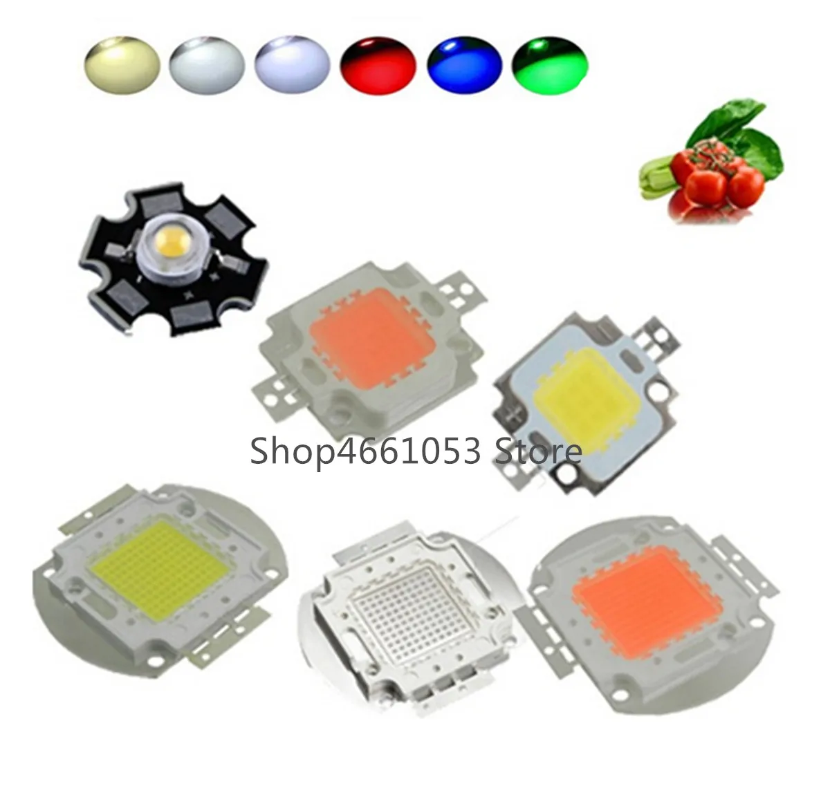 Высокая Мощность светодиодный чип 1 Вт 3 5 10 20 30 50 100 W COB SMD СВЕТОДИОДНЫЙ шарик белый