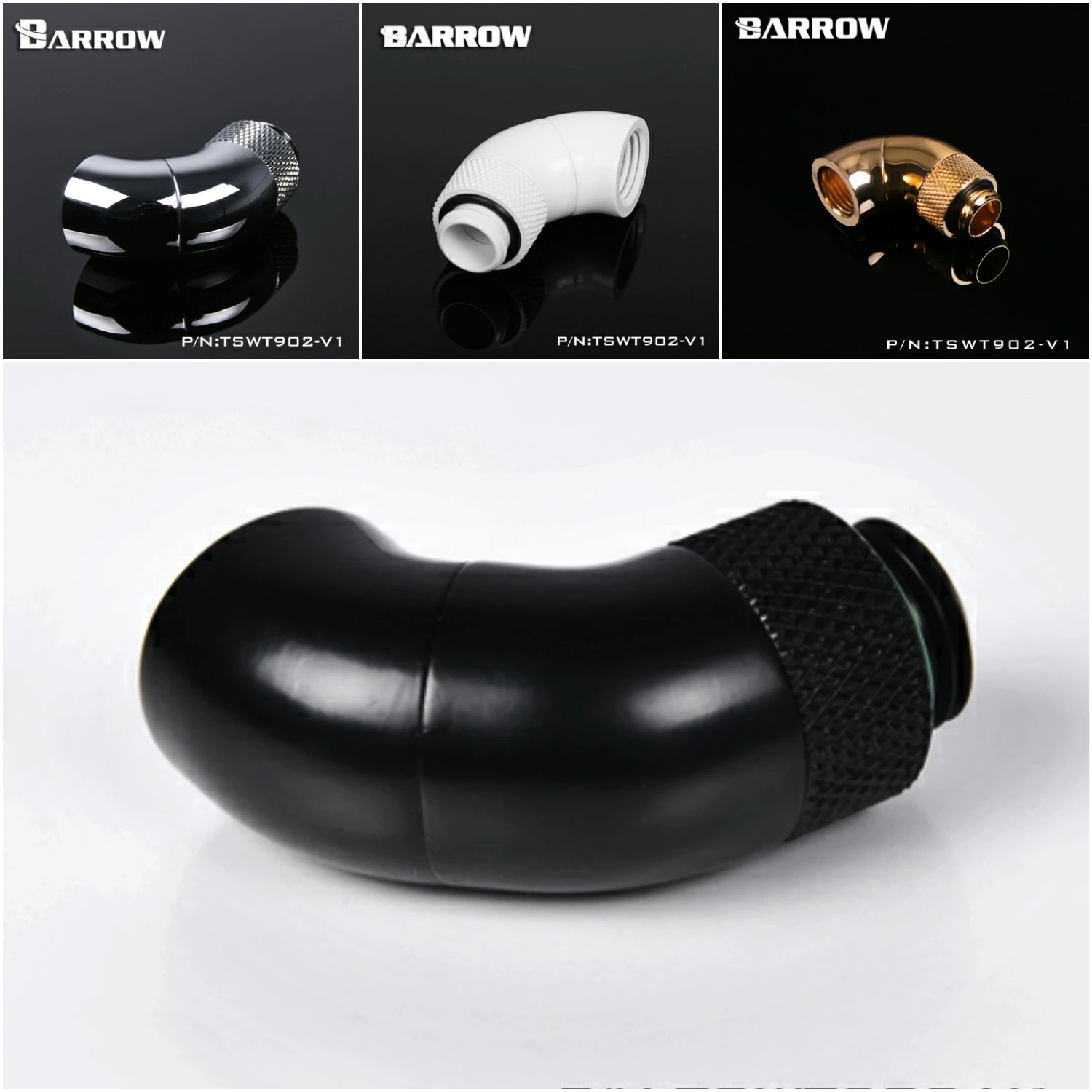 Barrow G1/4 &quot90 градусный Поворотный адаптер 2 секционный Тип фитинга коннектор с
