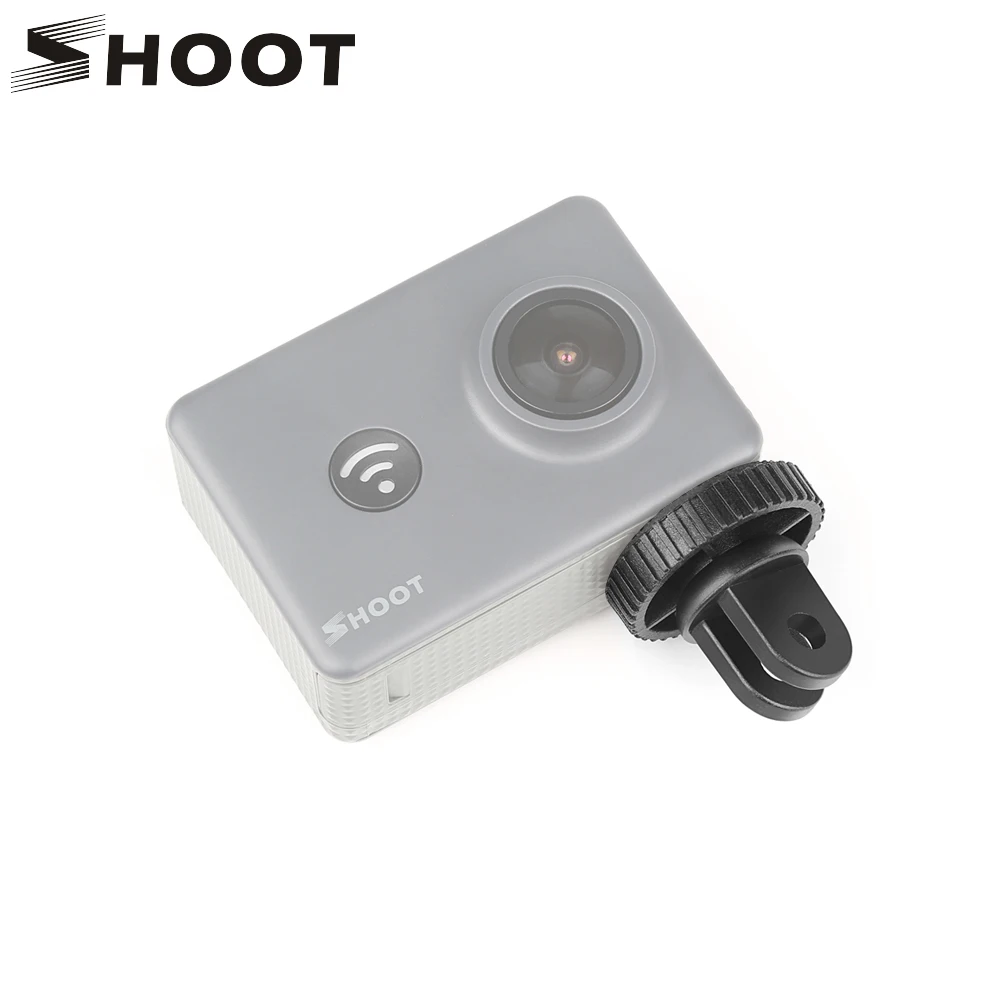 Мини адаптер для штатива SHOOT 1/4 дюйма GoPro Hero 6 5 7 Black 4 Session Xiaomi Yi 4K Sjcam Sj4000 SOOCOO Eken