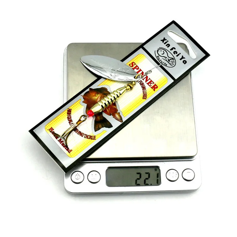 Качественный Спиннер ложка рыболовная приманка 17 г Серебряное золото