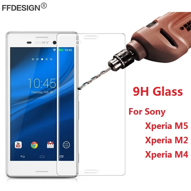 Защитное стекло для Sony Xperia M4 Aqua M2 M5 закаленное защитная пленка из фольги|Защитные