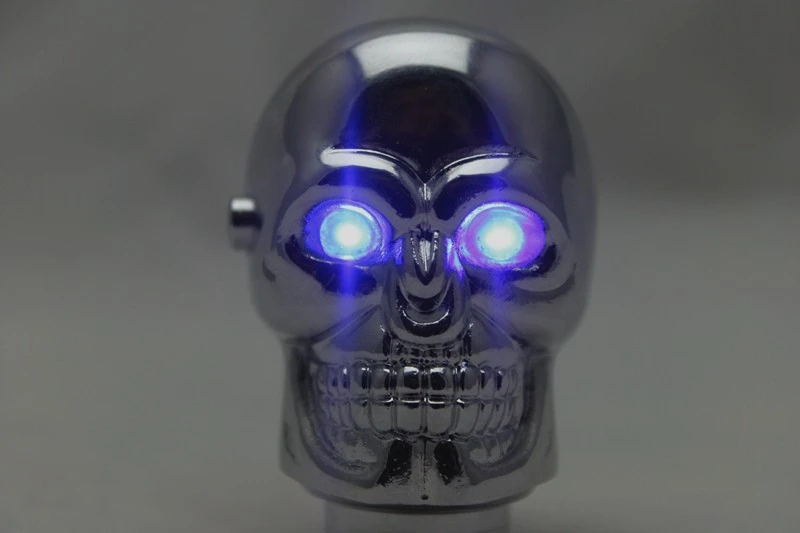 Ручка рычага переключения передач с черепом 2015 горячий металлический материал