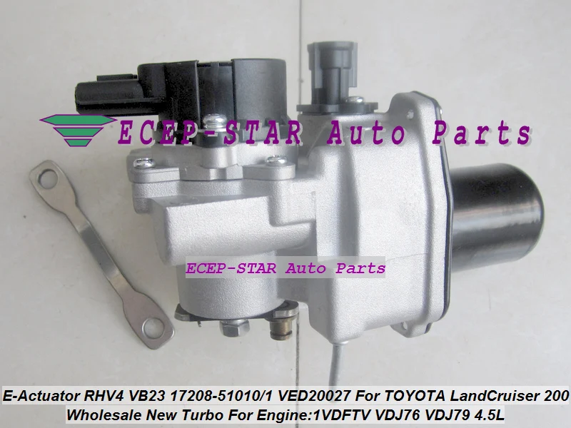 Турбо электронный привод RHV4 VB23 17208 51010 51011 VED20027 для TOYOTA Land Cruiser 200 series D 40 508F 1VD FTV