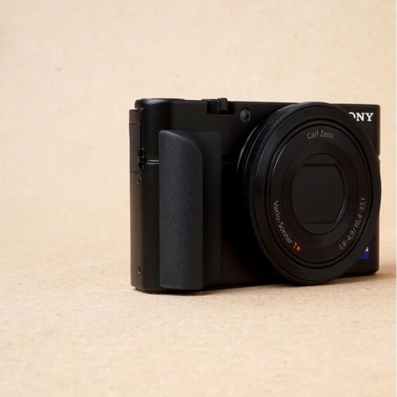 Non-slip Attachment Grip Holder for Sony RX100 RX100II RX100III M4 M5 RX100M6 Rubbery Grip 3M Sticker Bag Camera Accessories