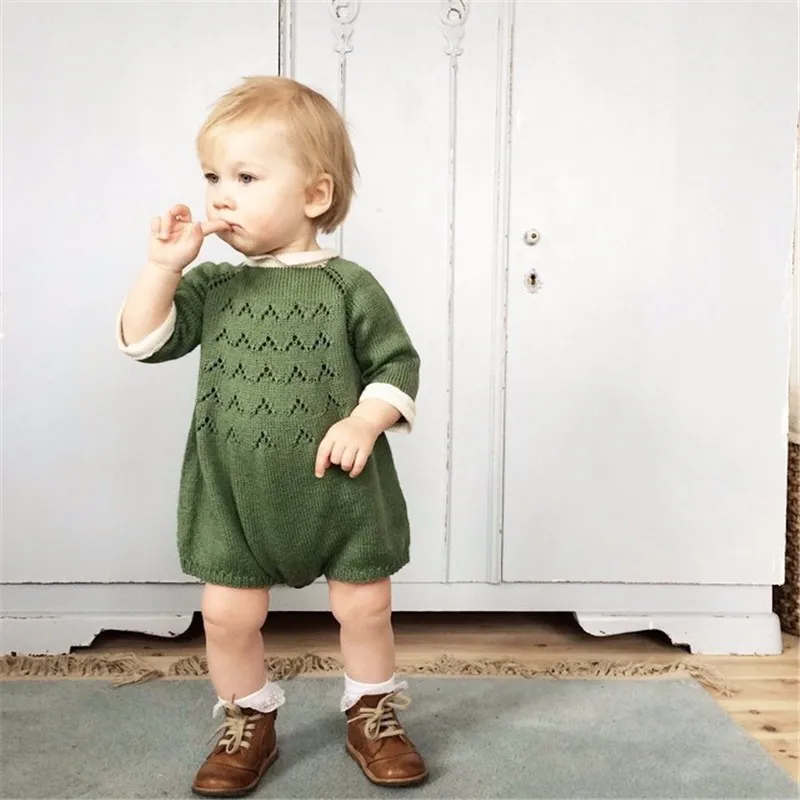 Kikikids/комбинезоны для новорожденных девочек; вязаная одежда для мальчиков; Kawaii; зимний комбинезон; Maka Kids; комбинезоны; Bebe; брендовые Детские свитера