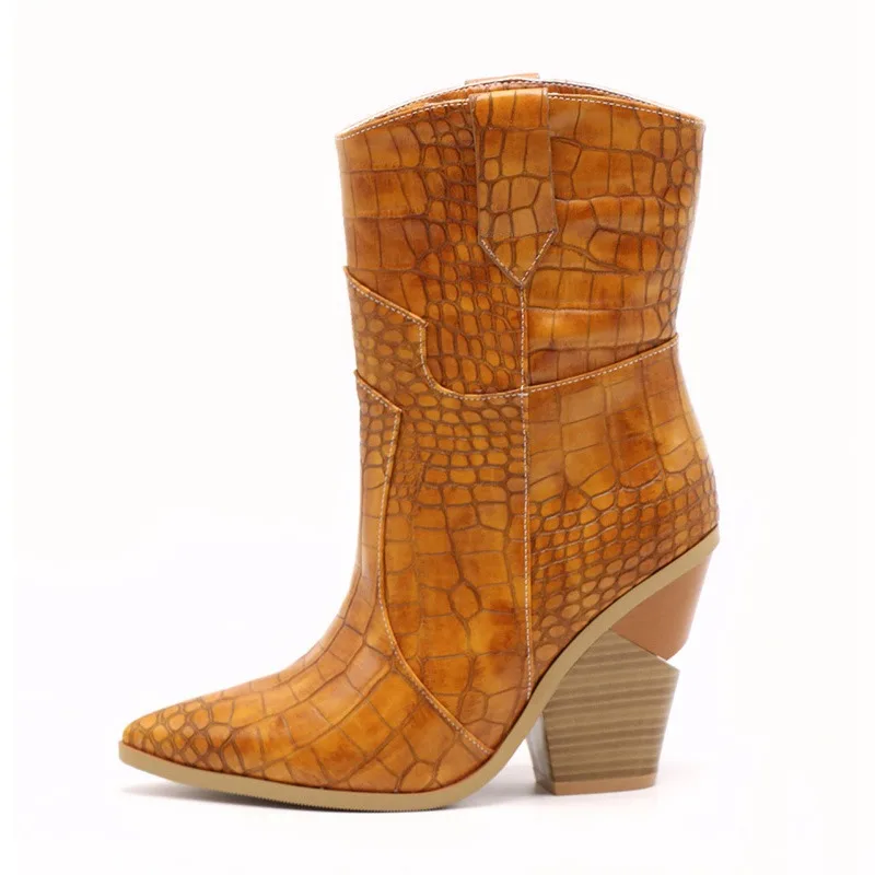 brown with fur KemeKiss/размер 33-46, новые женские ботильоны, брендовая осенне-зимняя обувь на высоком каблуке, женские полусапожки в стиле ретро, теплая женская обувь - Цвет: brown with fur