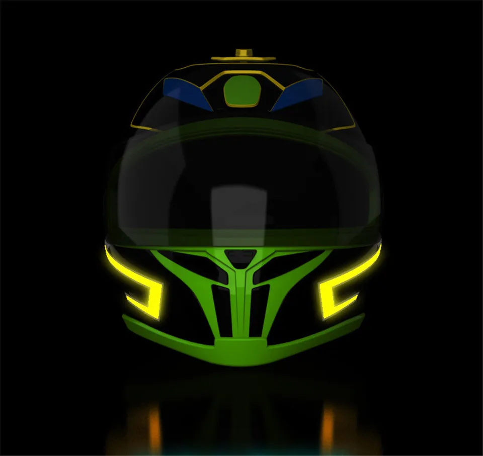 Мотоциклетный шлем EL холодный светильник Mod Kit Tron шлемы режим ночного времени езда сигнал мигающий светильник s полоса бар DIY